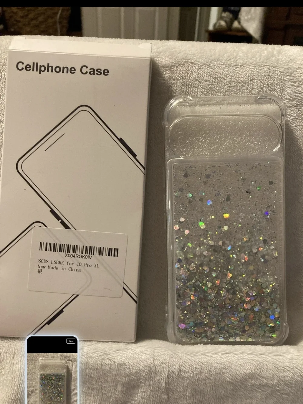 NWT Google Pixel 10 Pro XL Liquid Glitter Case Silver Holographic Heart Heavy Du